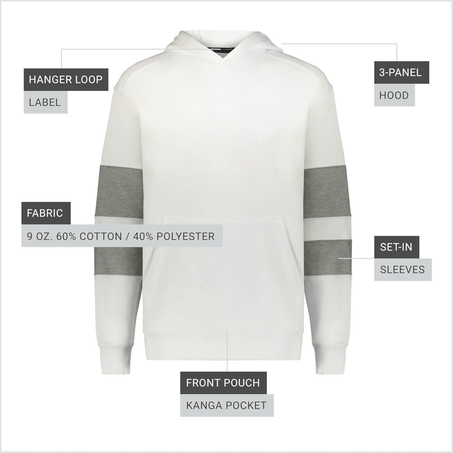 imageHolloway Boys Jackson Way HoodieWhiteCharcoal Heather