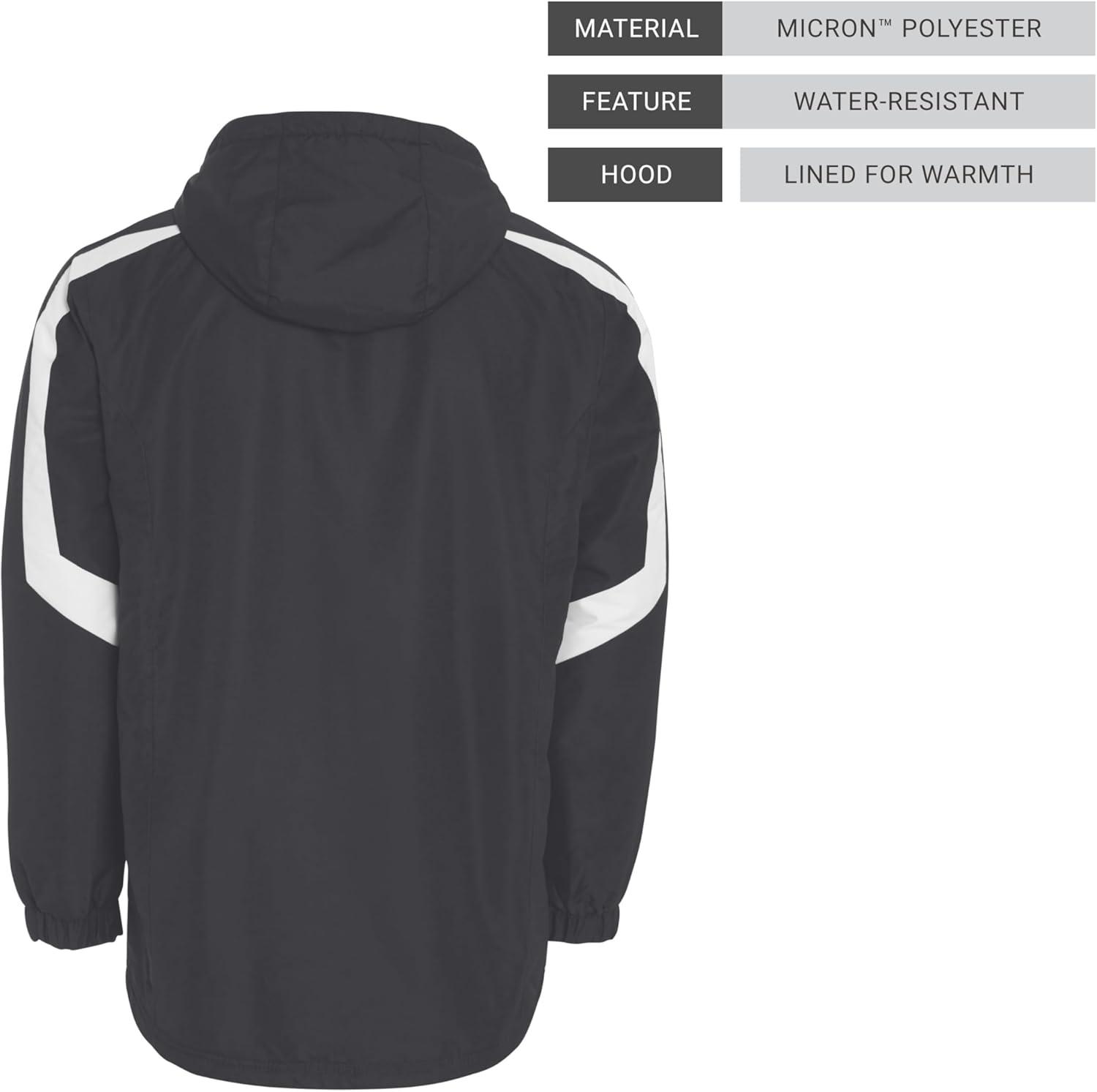 imageHolloway Charger JacketWaterResistant Stylish Outerwear with Athletic Fit Perfect for Active MenCarbon White