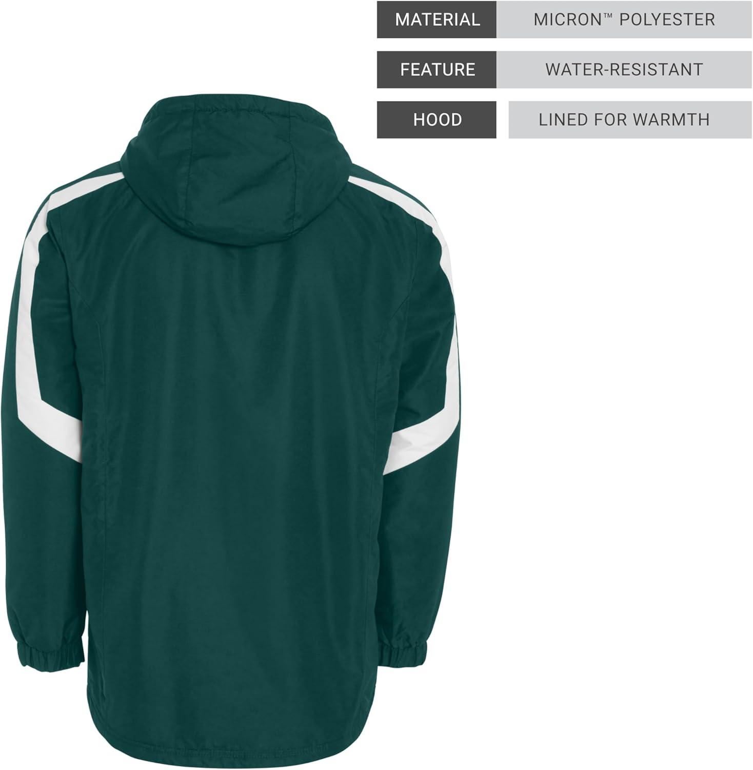 imageHolloway Charger JacketWaterResistant Stylish Outerwear with Athletic Fit Perfect for Active MenDark Green White