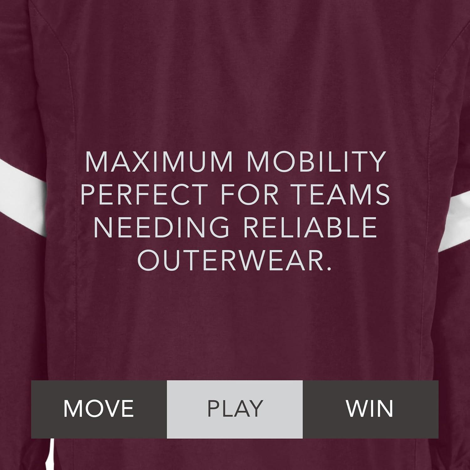 imageHolloway Charger JacketWaterResistant Stylish Outerwear with Athletic Fit Perfect for Active MenMaroon White