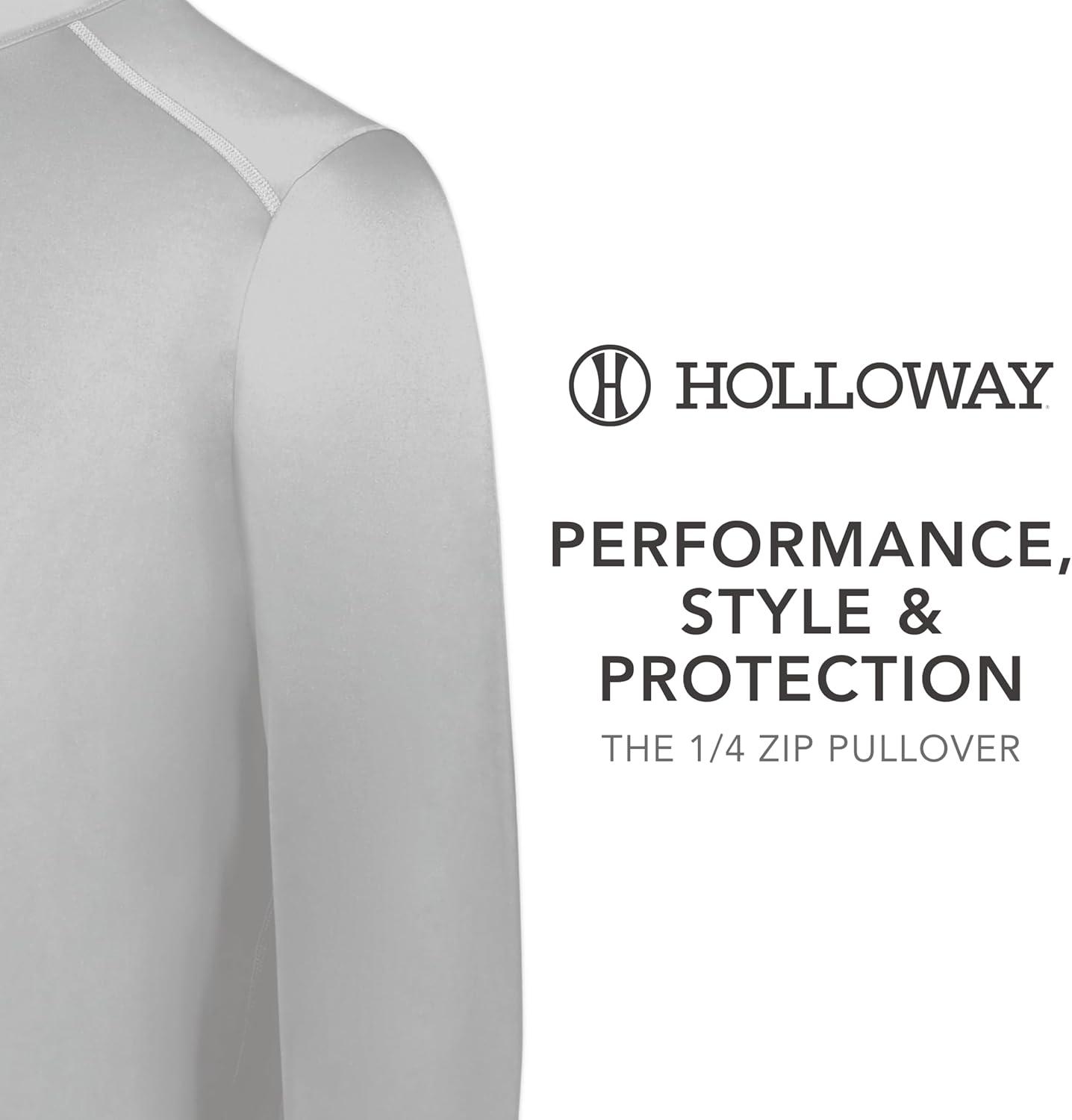 imageHolloway Mens 14 Zip Pullover Powered by CoolcoreAthletic Grey
