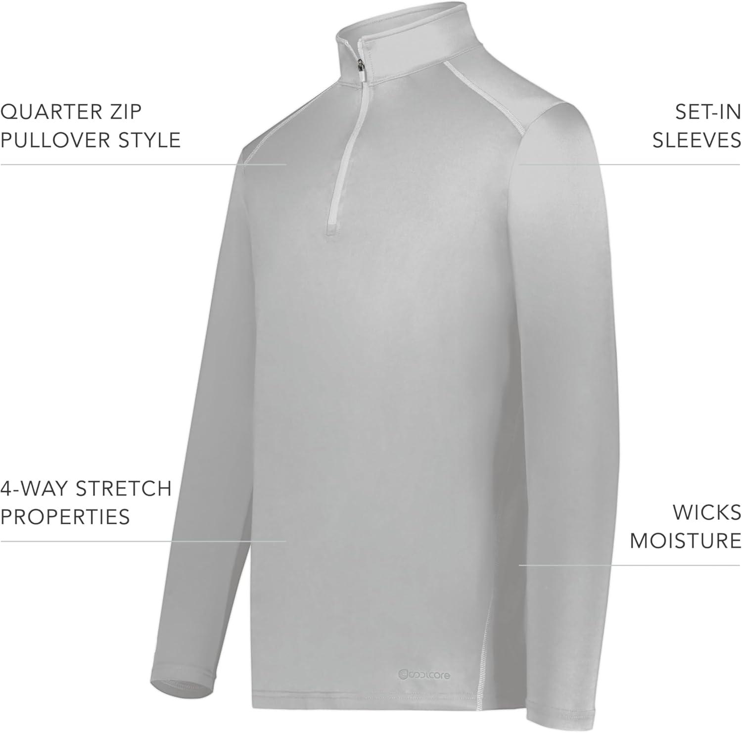 imageHolloway Mens 14 Zip Pullover Powered by CoolcoreAthletic Grey