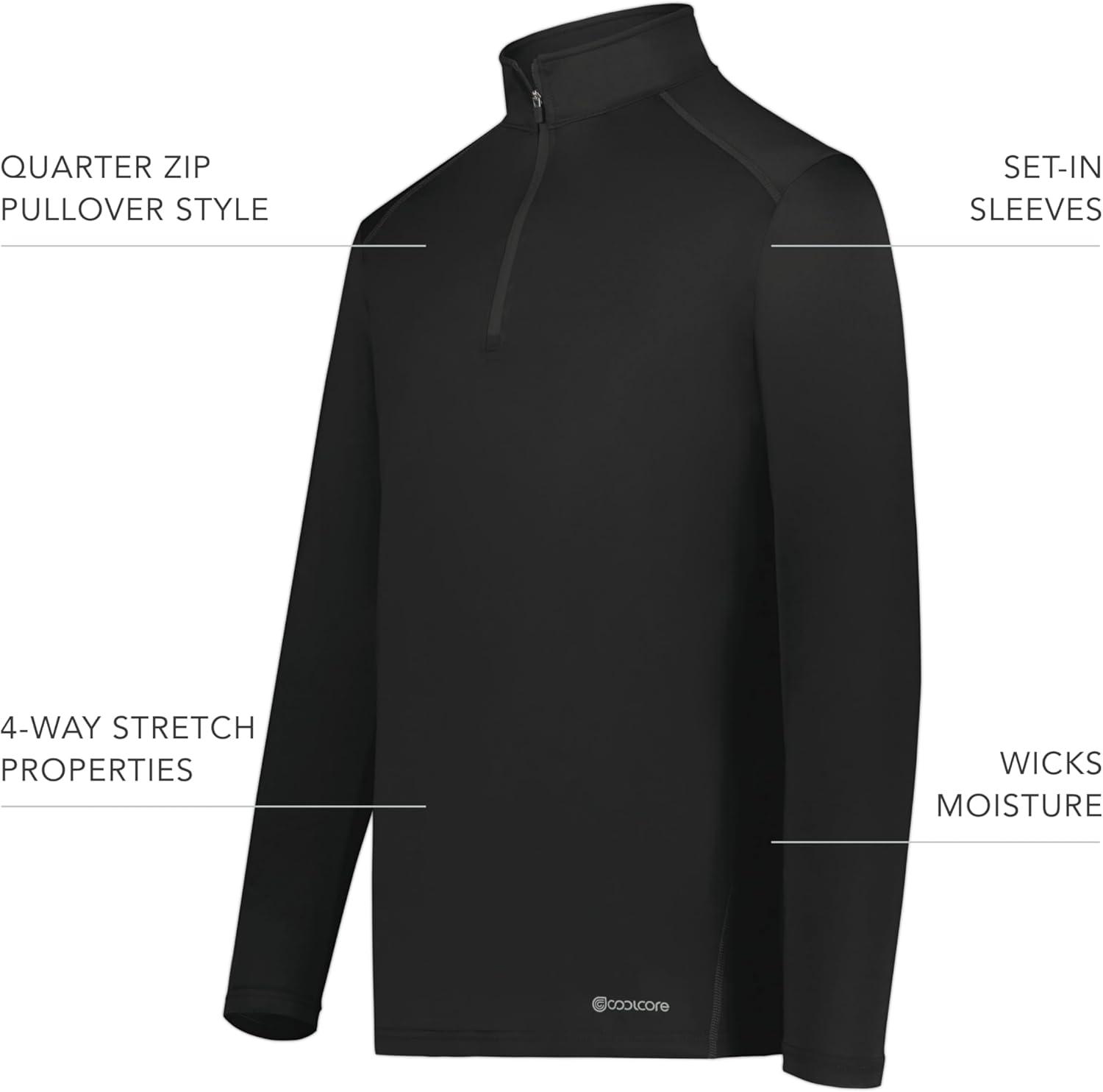 imageHolloway Mens 14 Zip Pullover Powered by CoolcoreBlack