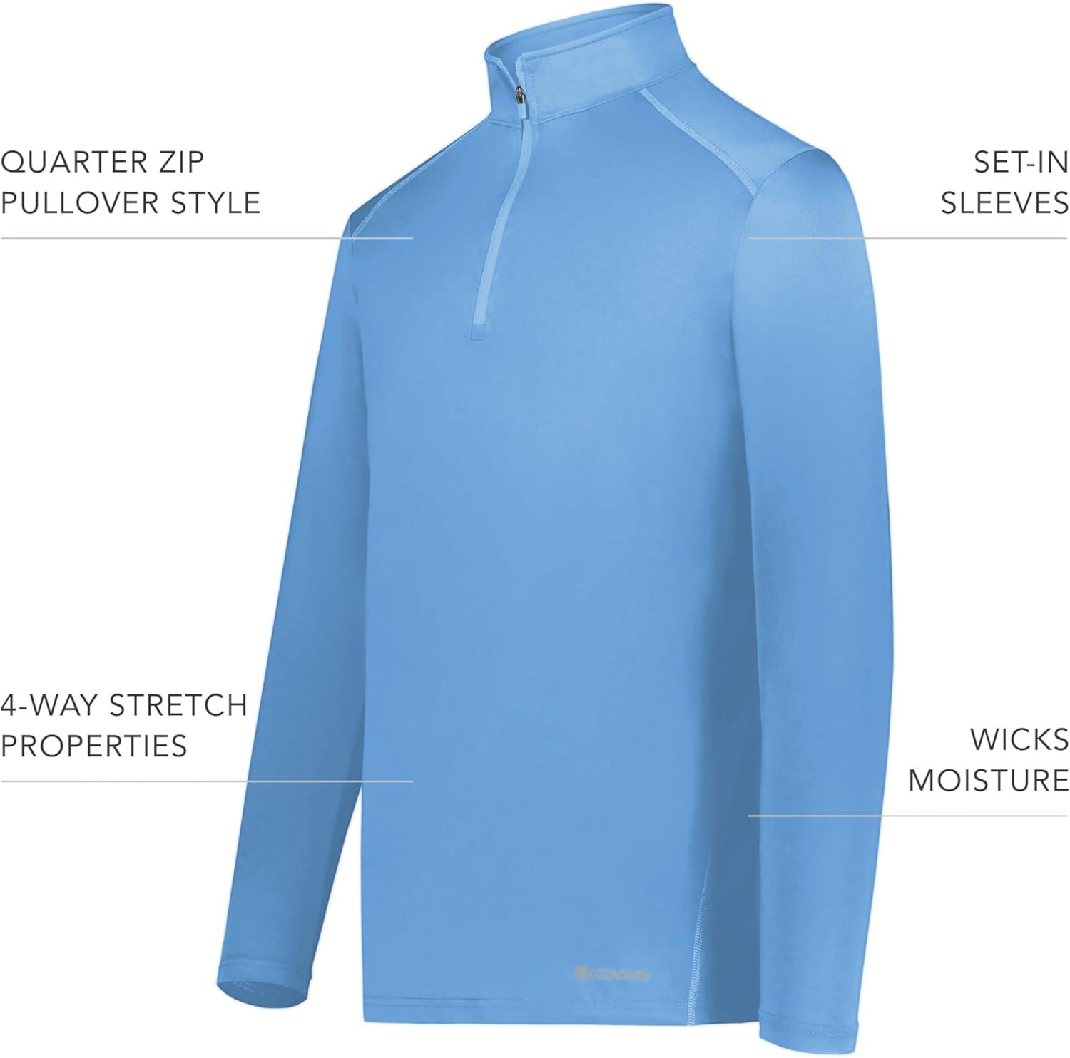 imageHolloway Mens 14 Zip Pullover Powered by CoolcoreColumbia Blue