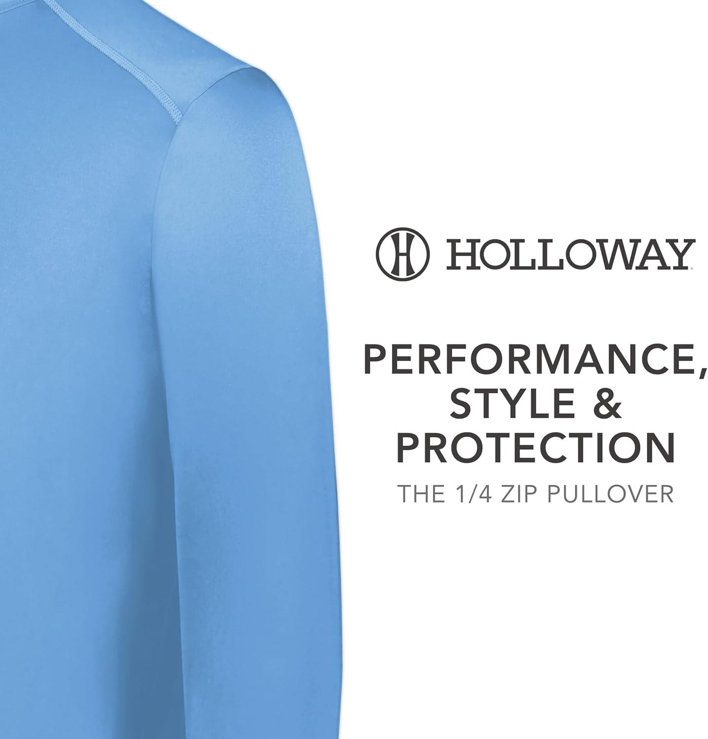 imageHolloway Mens 14 Zip Pullover Powered by CoolcoreColumbia Blue