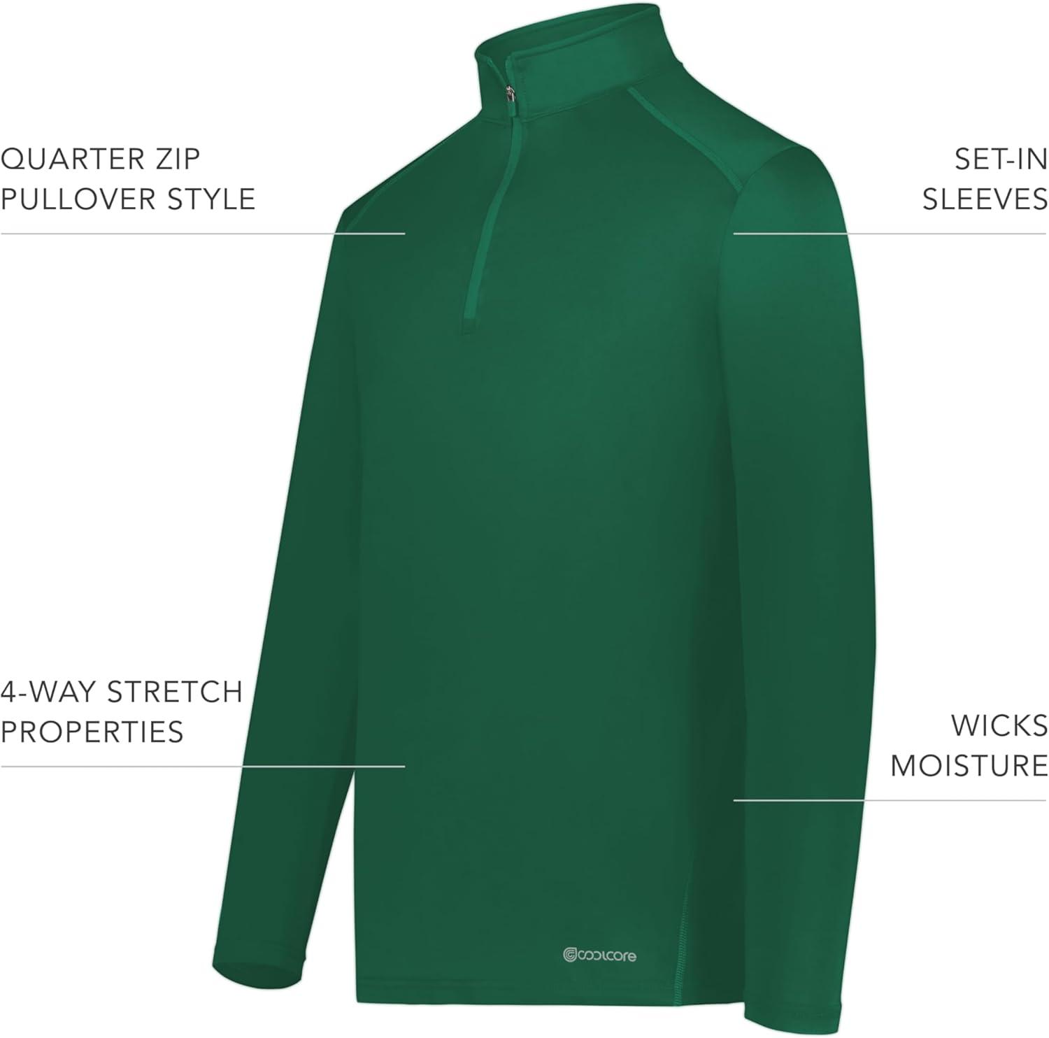 imageHolloway Mens 14 Zip Pullover Powered by CoolcoreDark Green