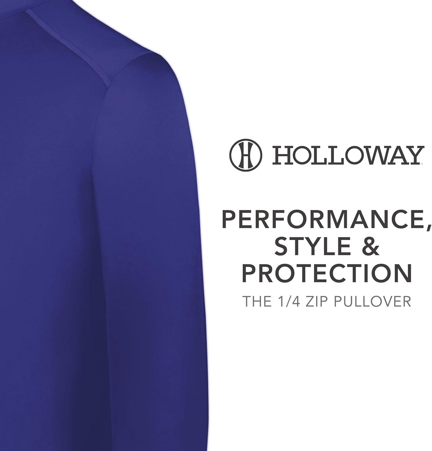 imageHolloway Mens 14 Zip Pullover Powered by CoolcorePurple