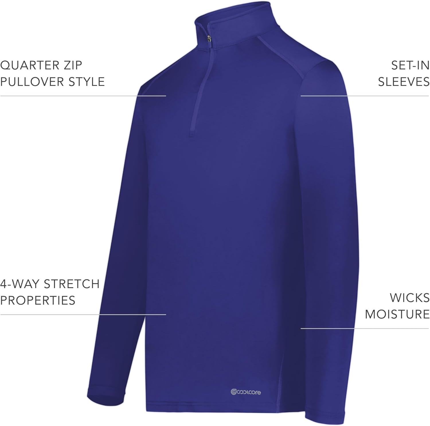 imageHolloway Mens 14 Zip Pullover Powered by CoolcorePurple