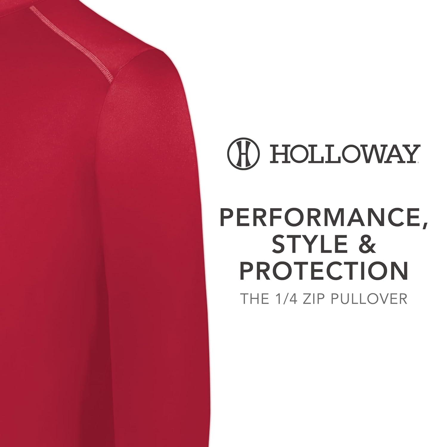 imageHolloway Mens 14 Zip Pullover Powered by CoolcoreScarlet