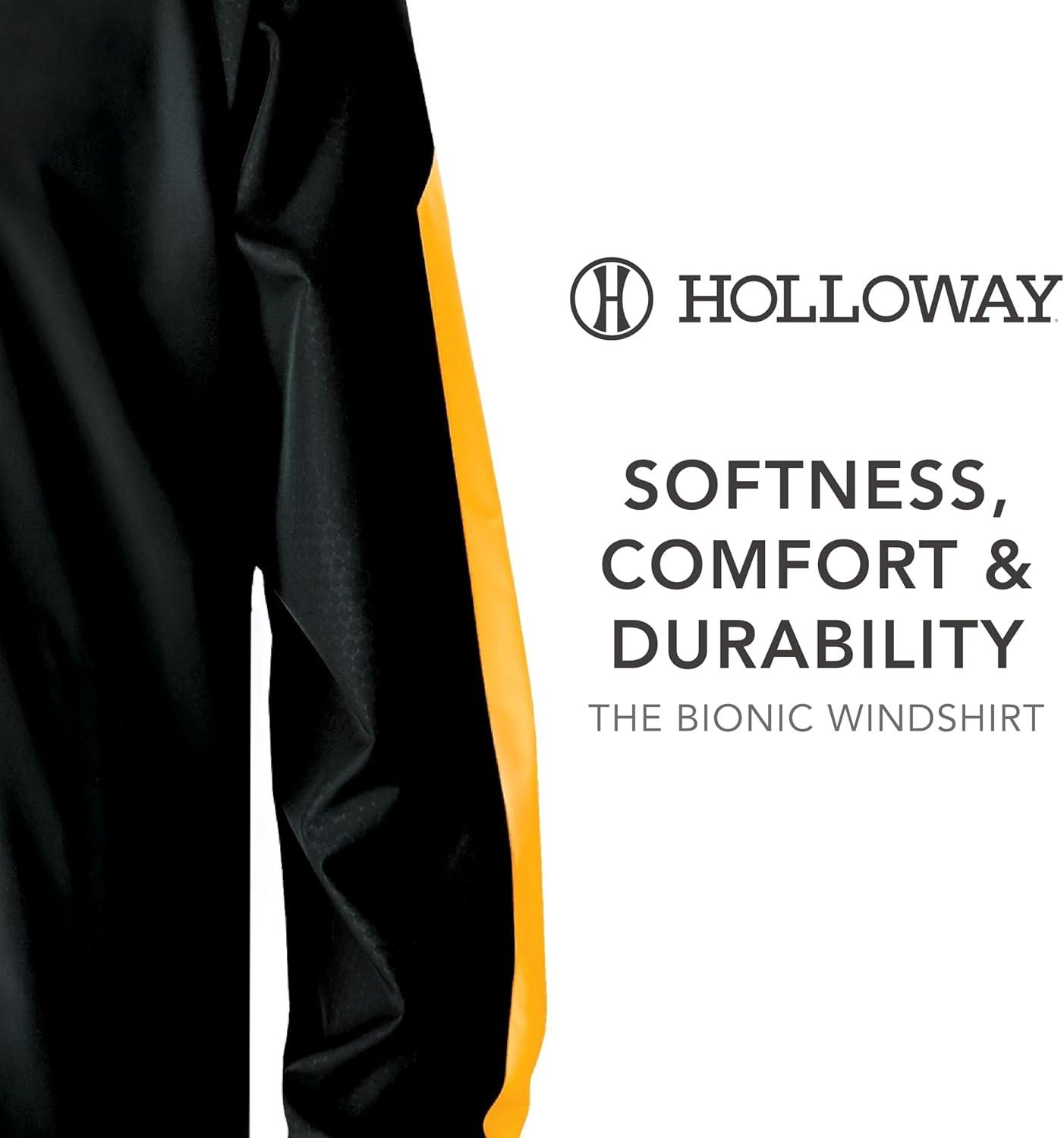 imageHolloway Mens Bionic Pullover WindshirtBlackLight Gold