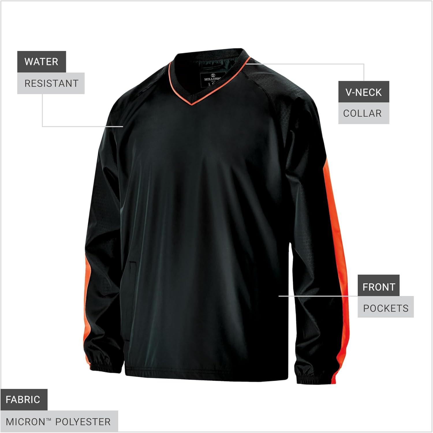 imageHolloway Mens Bionic Pullover WindshirtBlackOrange