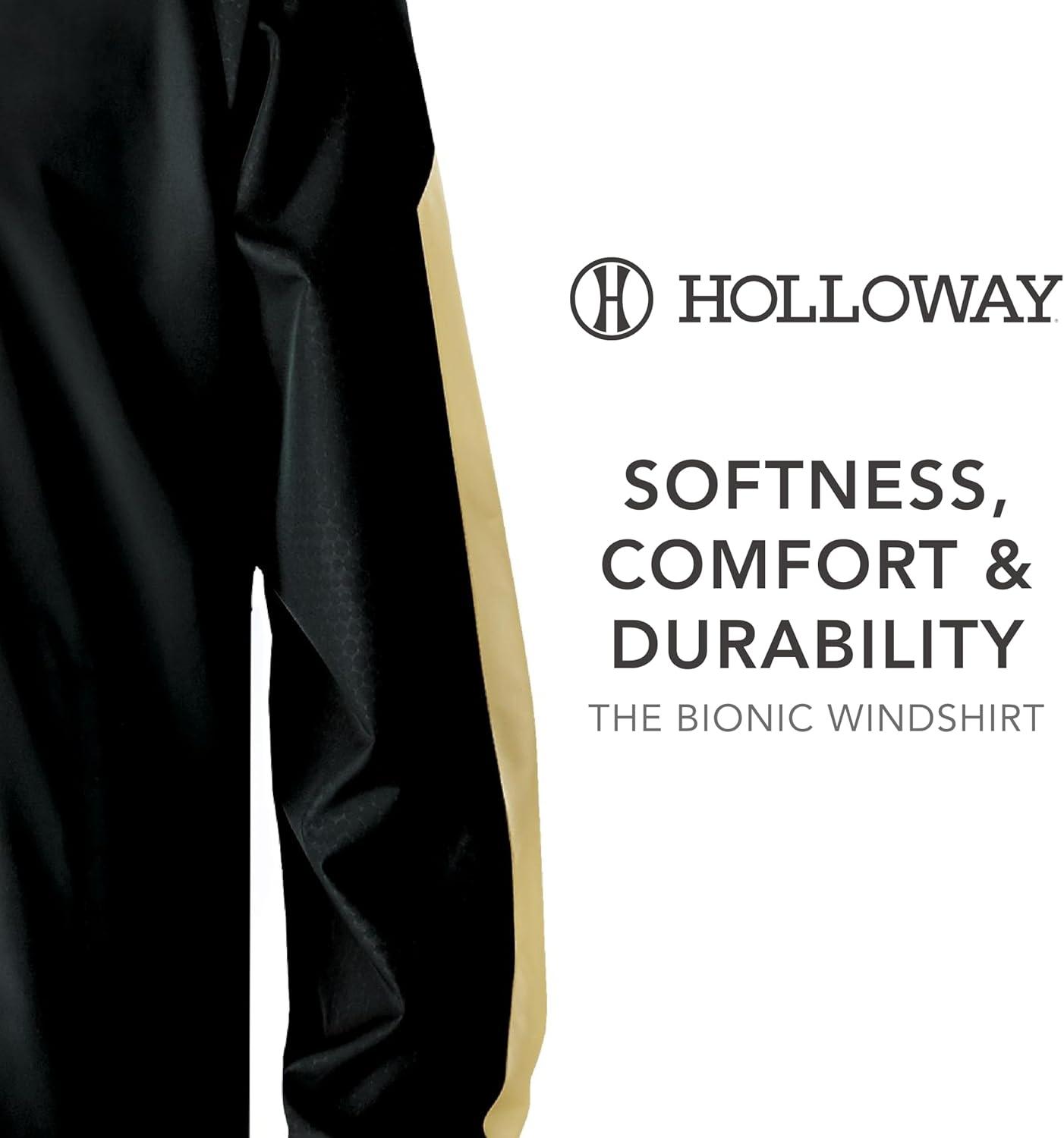 imageHolloway Mens Bionic Pullover WindshirtBlackVegas Gold