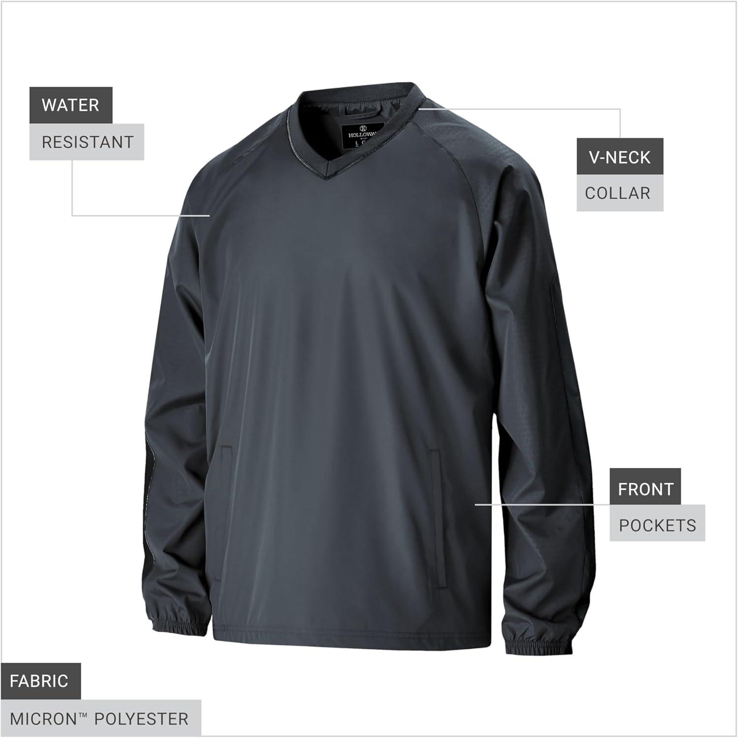 imageHolloway Mens Bionic Pullover WindshirtCarbonBlack