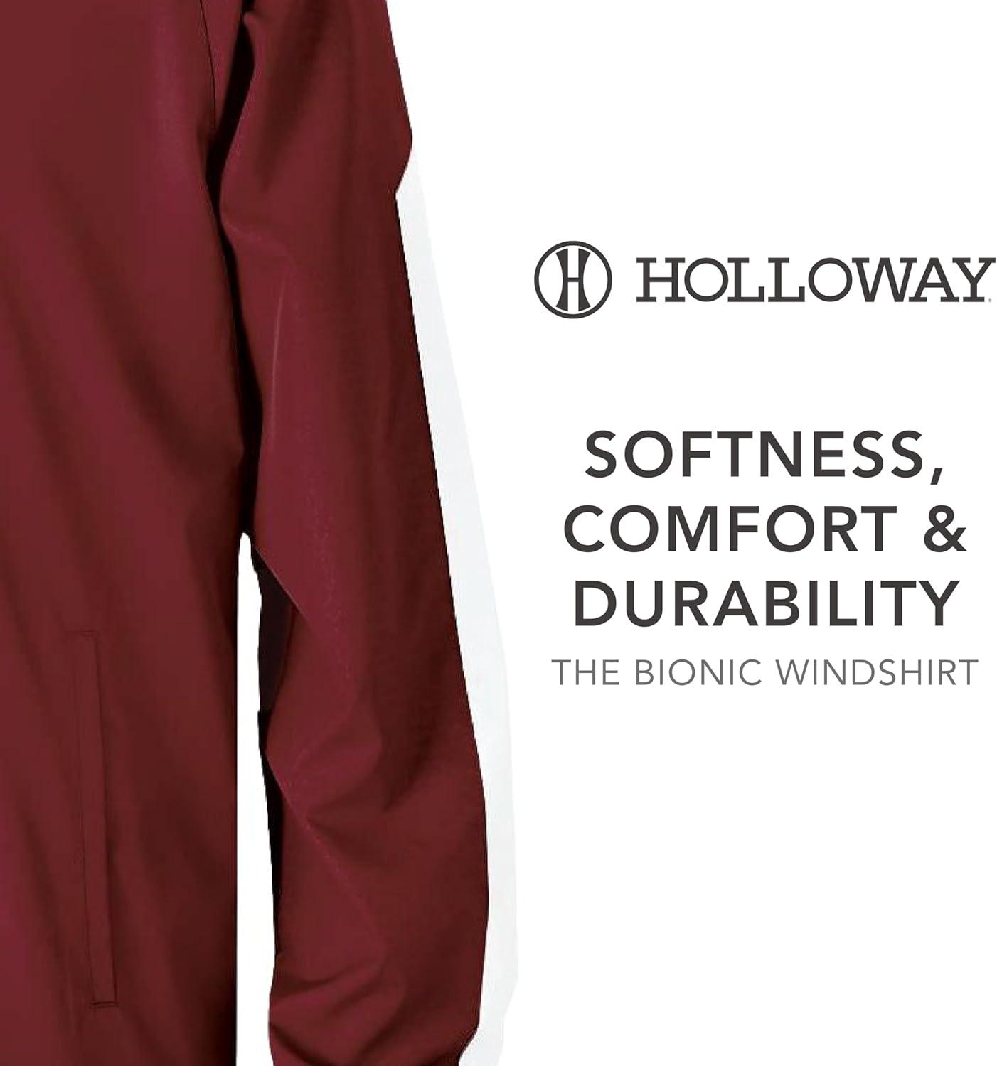 imageHolloway Mens Bionic Pullover WindshirtCardinalWhite