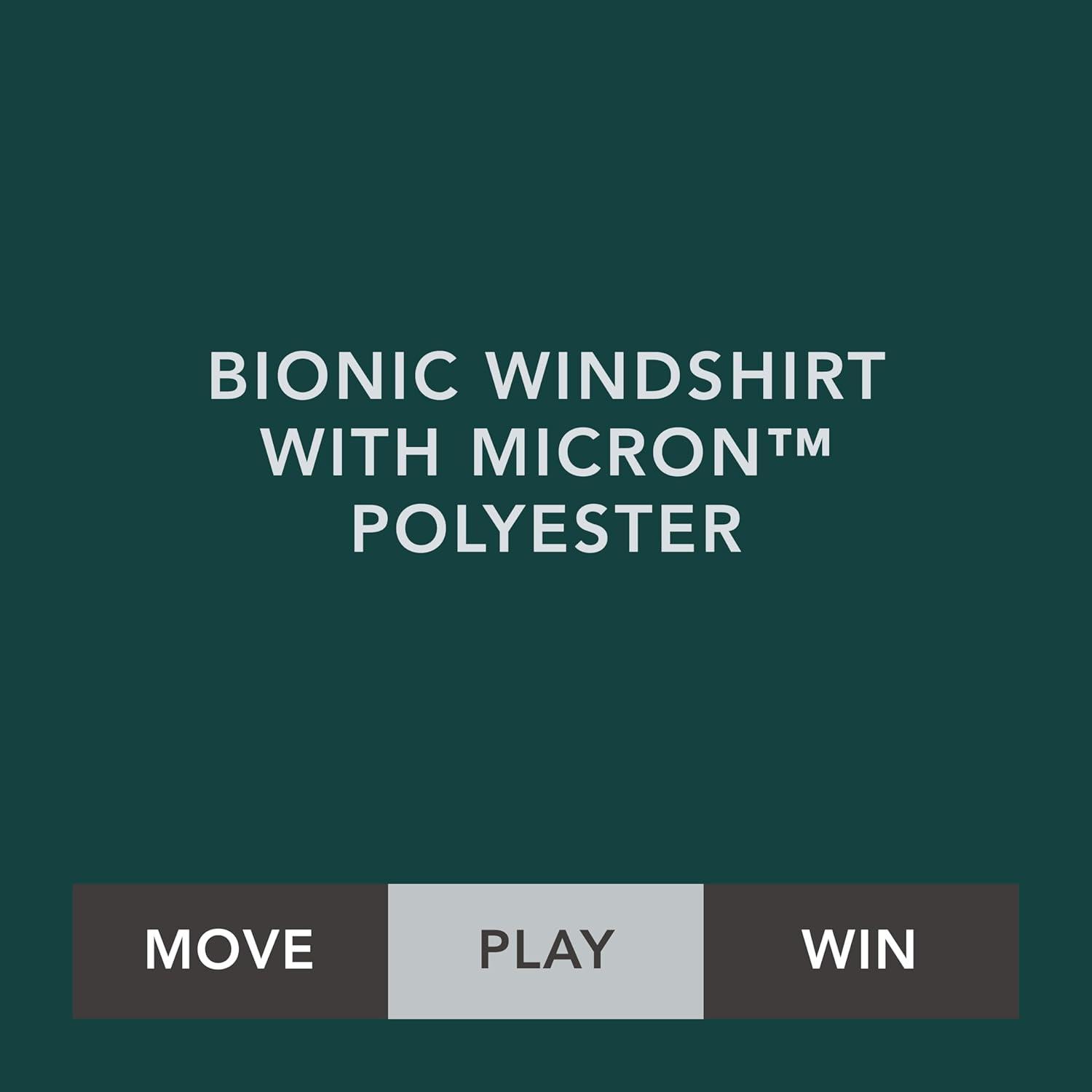 imageHolloway Mens Bionic Pullover WindshirtDark GreenWhite