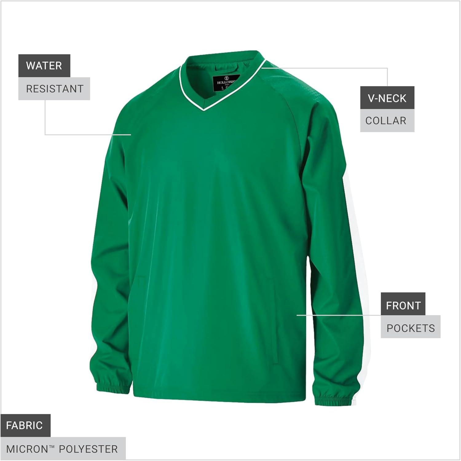 imageHolloway Mens Bionic Pullover WindshirtKellyWhite