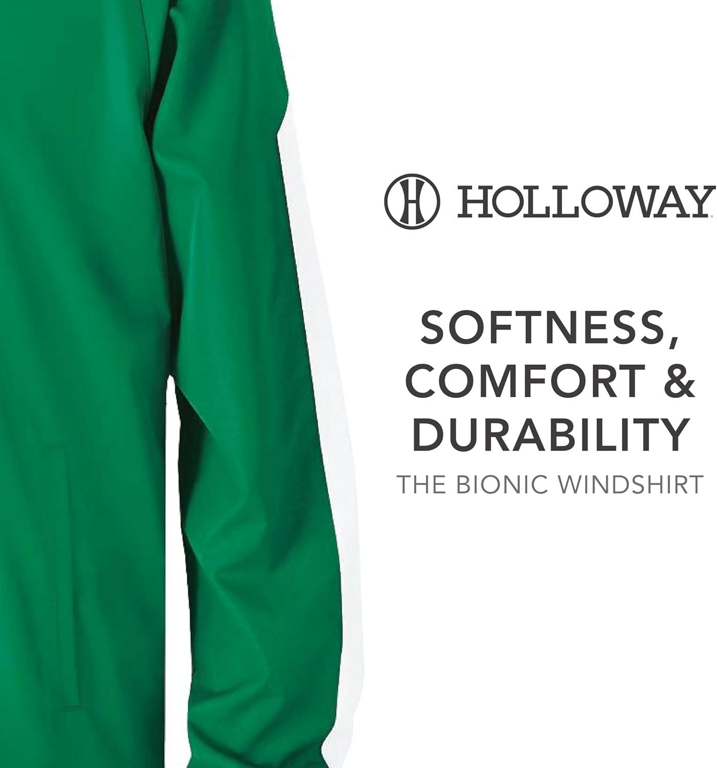 imageHolloway Mens Bionic Pullover WindshirtKellyWhite