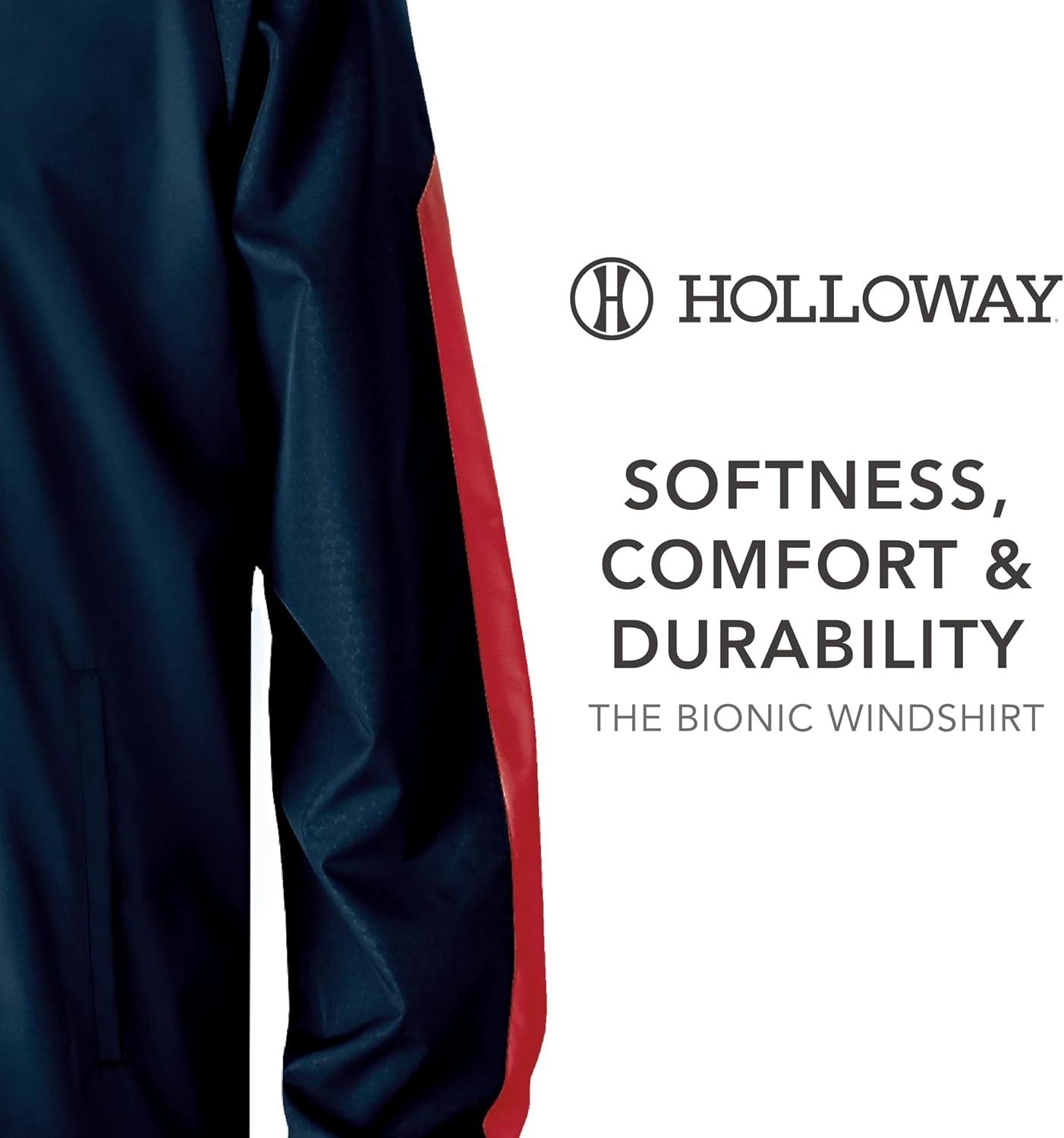 imageHolloway Mens Bionic Pullover WindshirtNavyScarlet