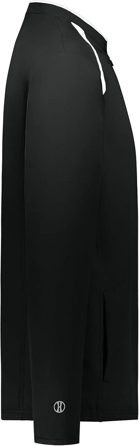 imageHolloway Mens Clubhouse Pullover Cage Jacket Quarter Zip Stylish Long Sleeves Ultimate ComfortBlackWhite