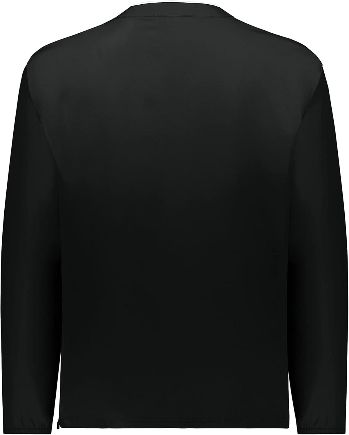 imageHolloway Mens Clubhouse Pullover Cage Jacket Quarter Zip Stylish Long Sleeves Ultimate ComfortBlackWhite