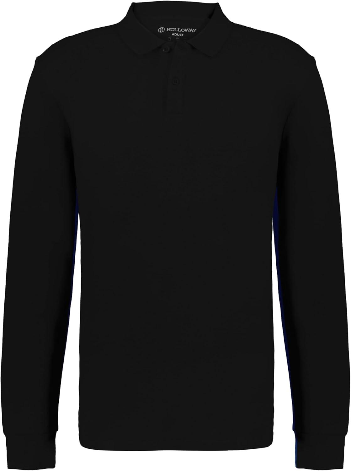 imageHolloway Mens Core Cotton Long Sleeve PoloBlack