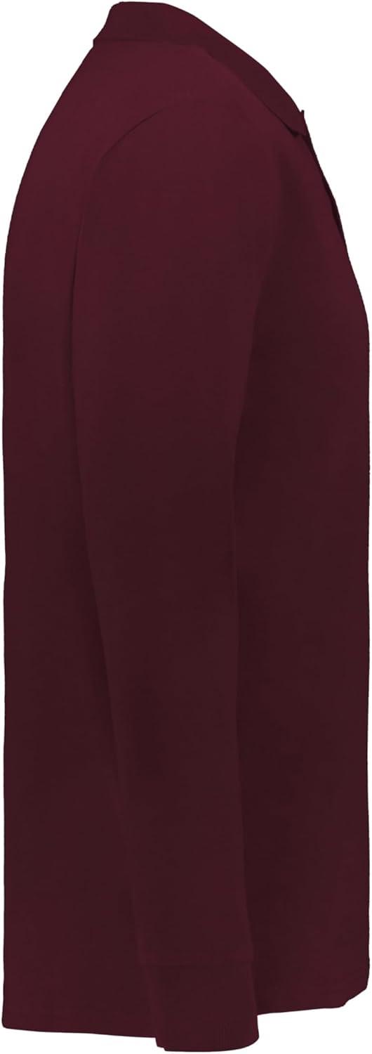 imageHolloway Mens Core Cotton Long Sleeve PoloMaroon