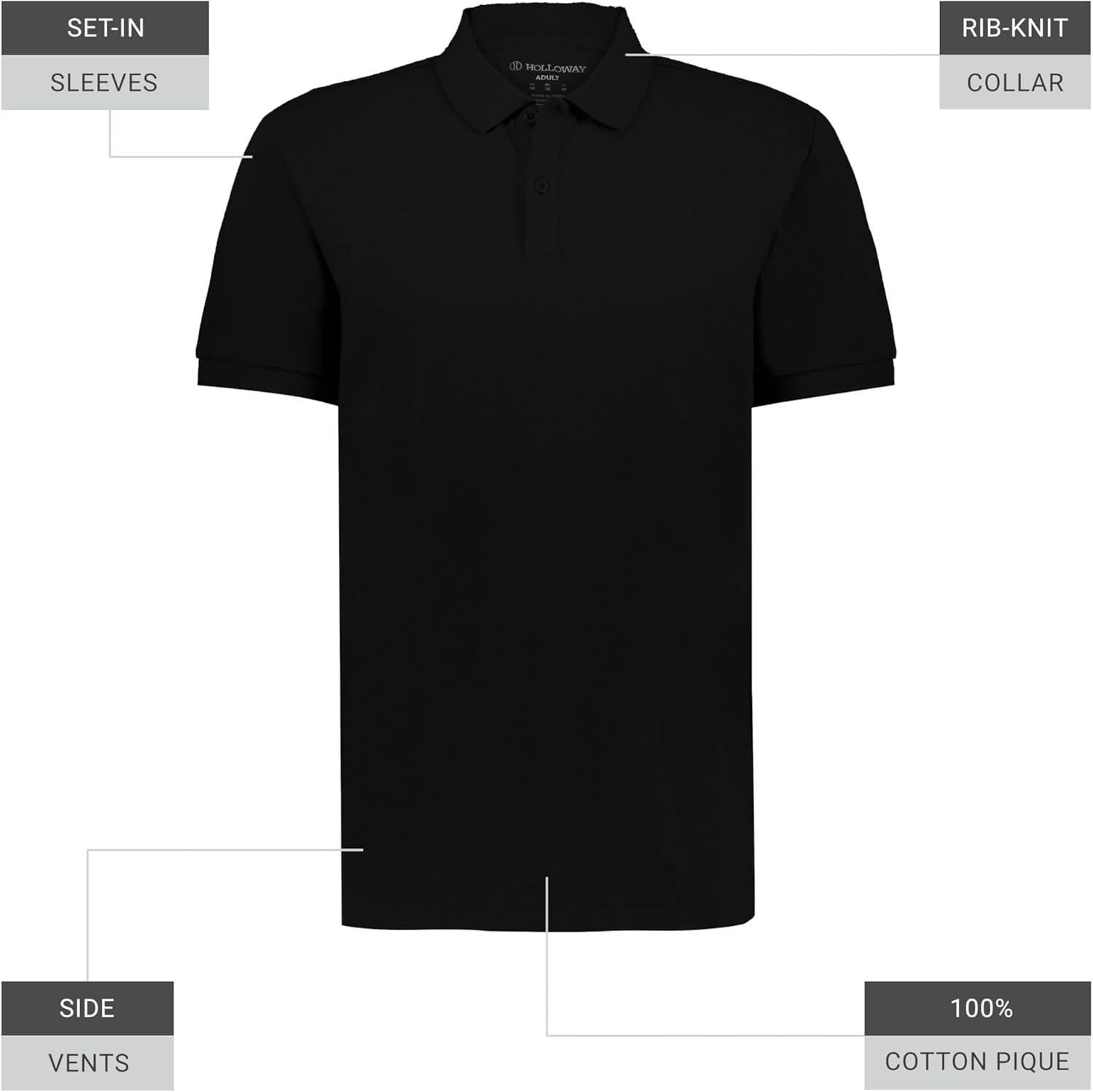imageHolloway Mens Core Cotton PoloBlack