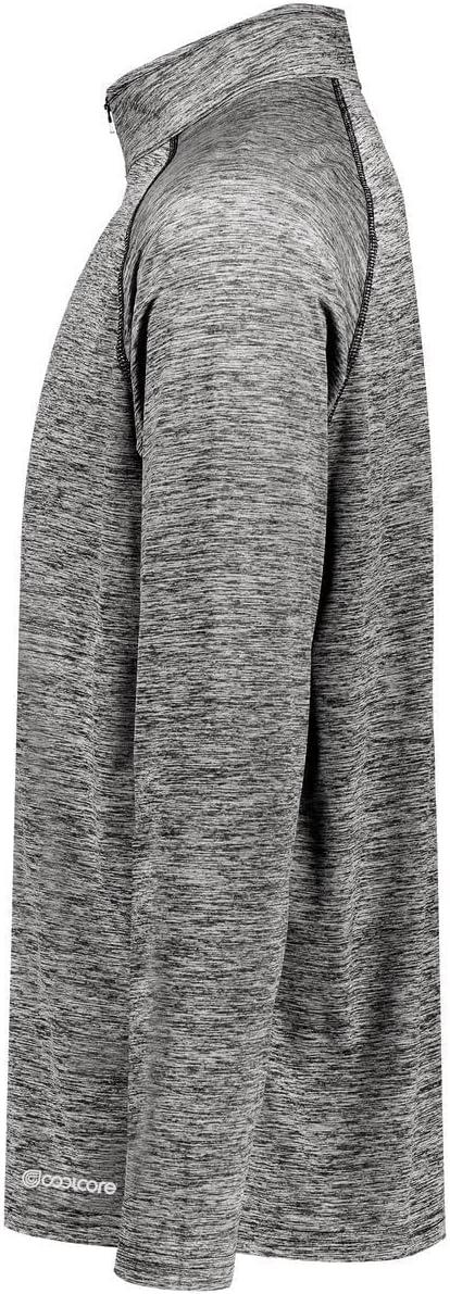 imageHolloway Mens HalfZip Raglan Sleeve PulloverBlack Heather