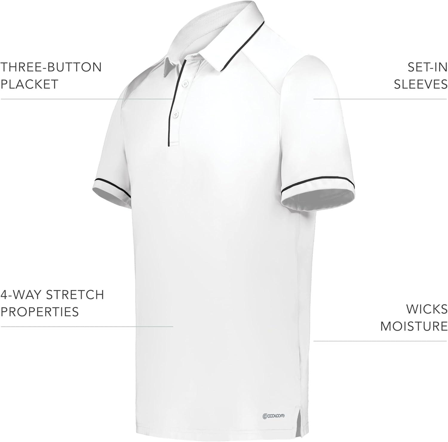 imageHolloway Mens Powered by Coolcore Performance PoloWhiteBlack