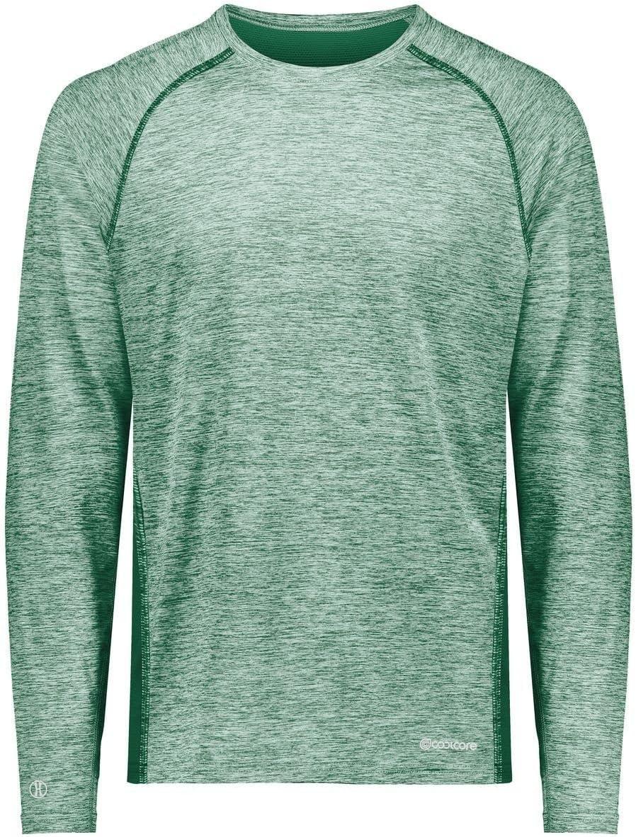 imageHolloway Mens Sportswear Electrify Powered by Coolcore Long Sleeve TeeDark Green Heather