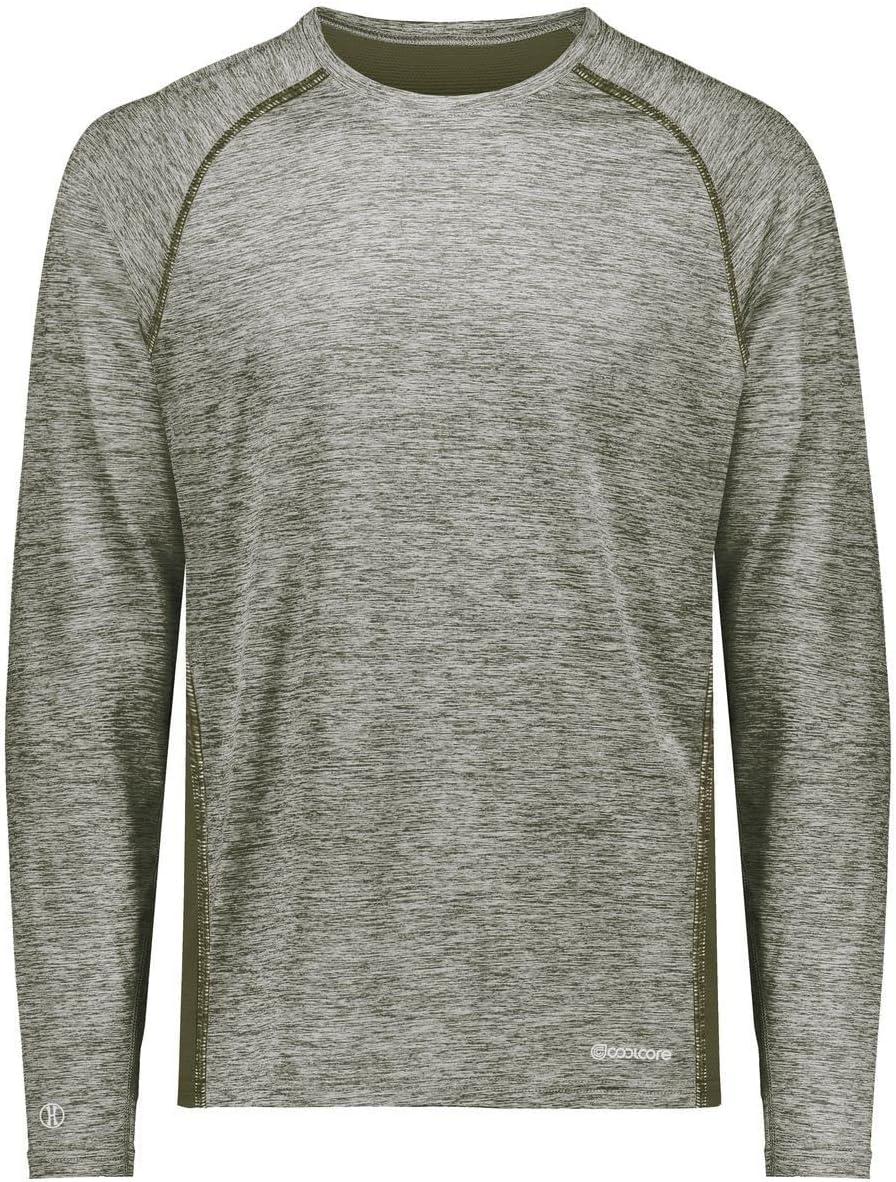 imageHolloway Mens Sportswear Electrify Powered by Coolcore Long Sleeve TeeOlive Heather