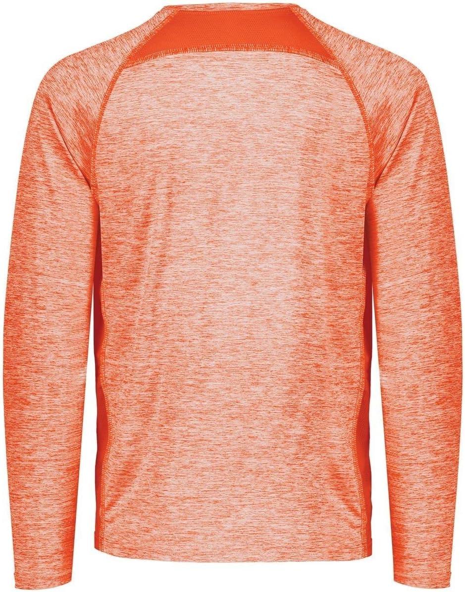 imageHolloway Mens Sportswear Electrify Powered by Coolcore Long Sleeve TeeOrange Heather