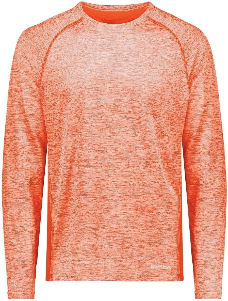 imageHolloway Mens Sportswear Electrify Powered by Coolcore Long Sleeve TeeOrange Heather