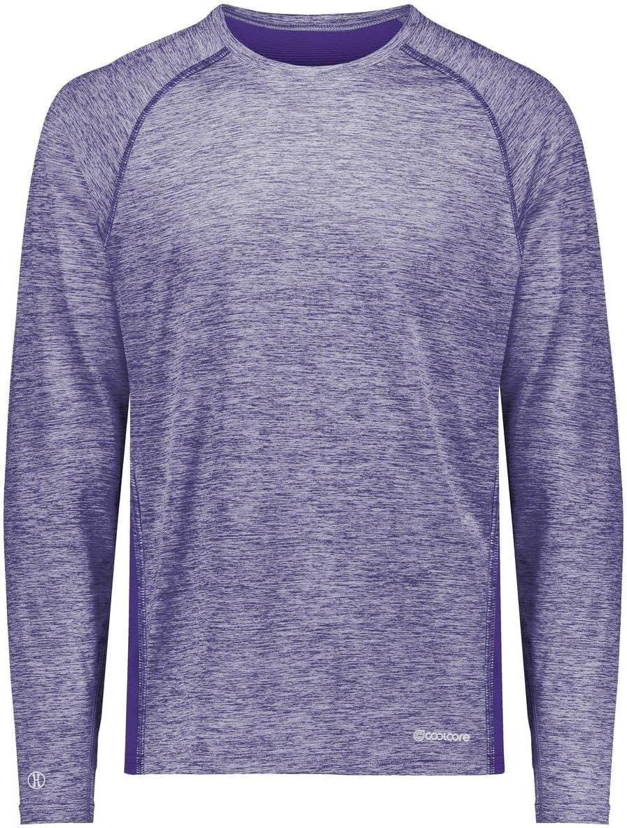imageHolloway Mens Sportswear Electrify Powered by Coolcore Long Sleeve TeePurple Heather