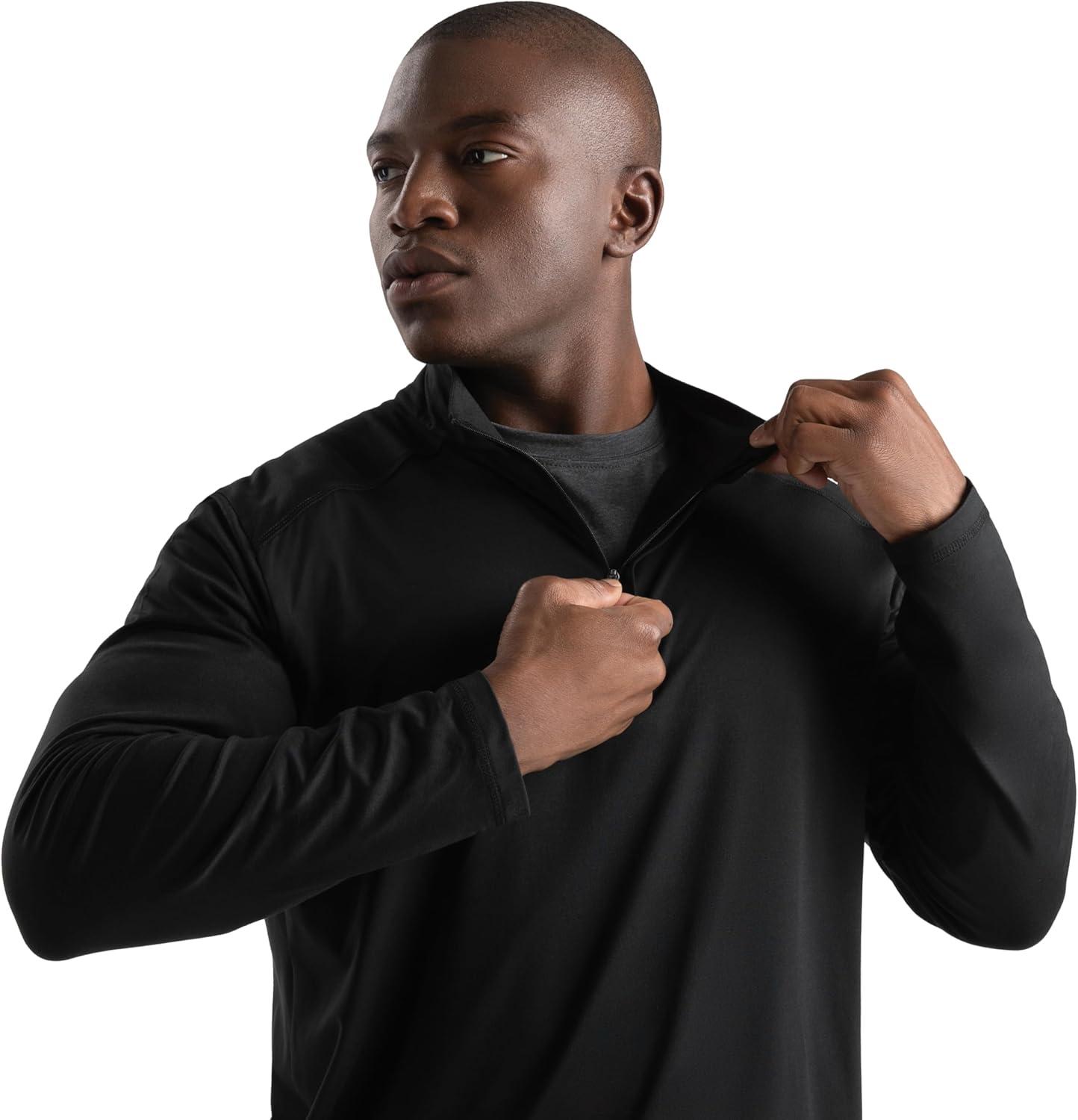 imageHolloway Mens Ventura 14 Zip PulloverBlack