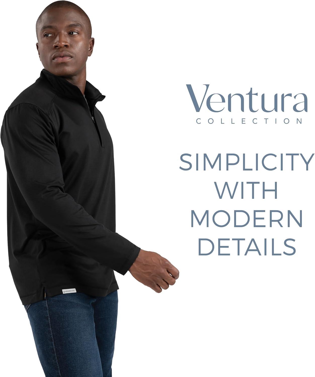 imageHolloway Mens Ventura 14 Zip PulloverBlack