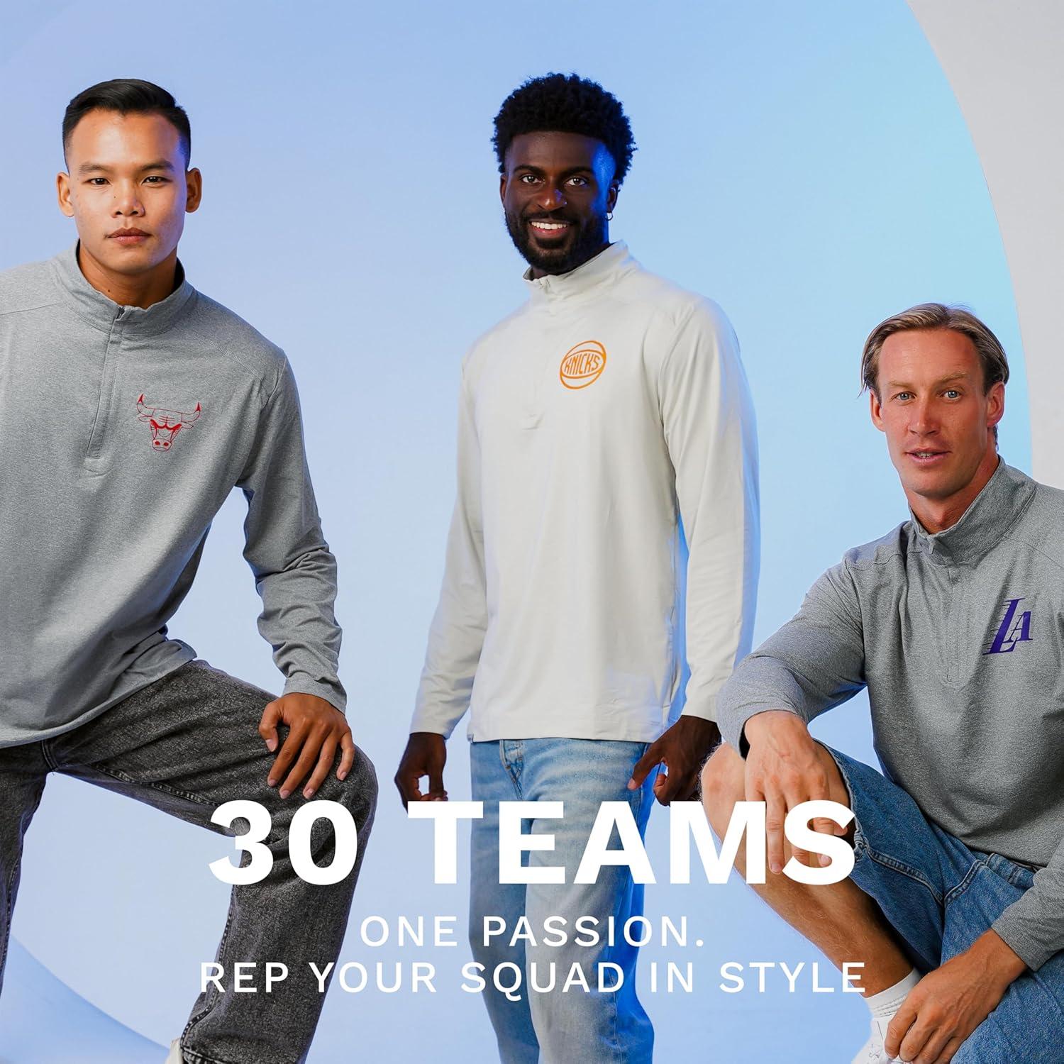 imageHolloway NBA 14 Zip Pullover Stylish NBA Team Gear Perfect for Training Casual and Game DayMulti