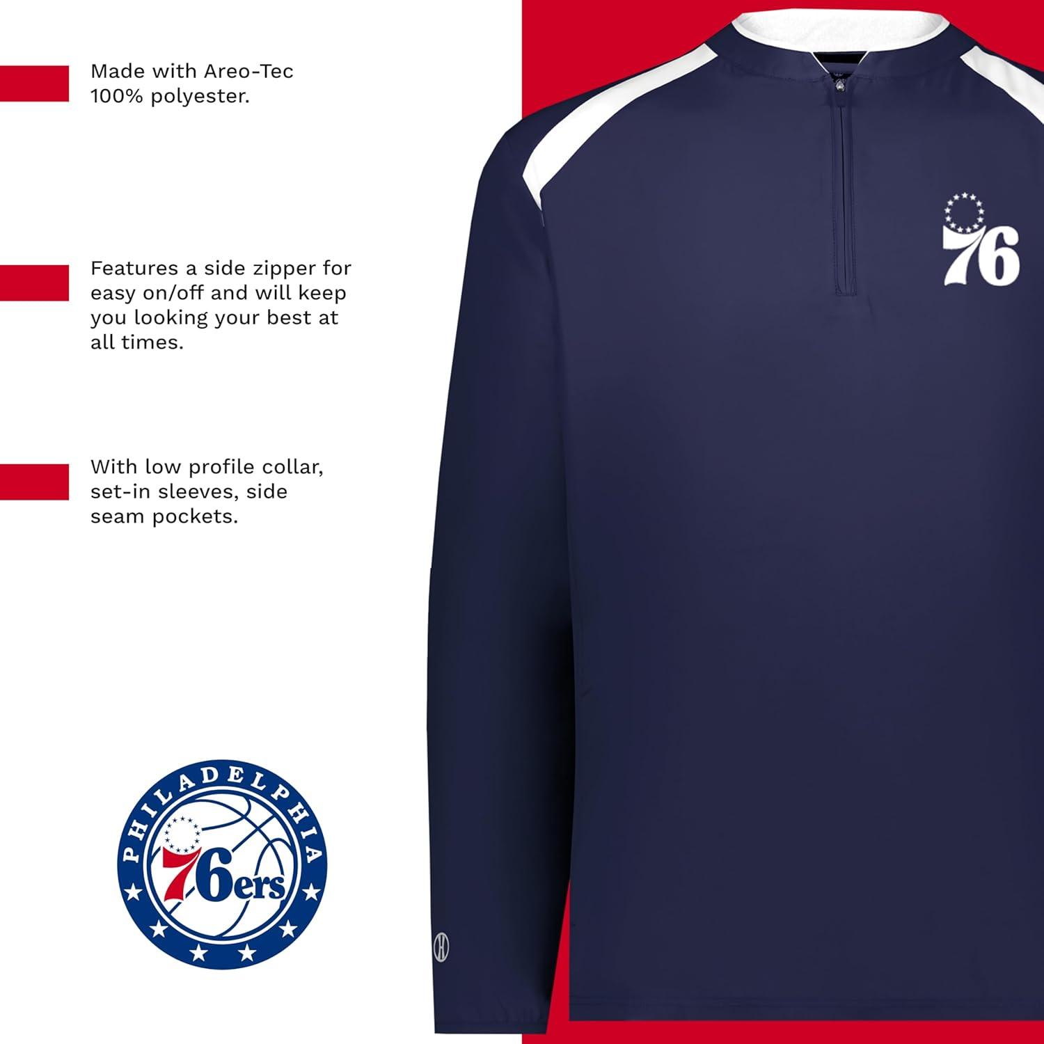 imageHolloway NBA Clubhouse Pullover Basketball Apparel Comfortable Lightweight Jacket for Game DayMulti