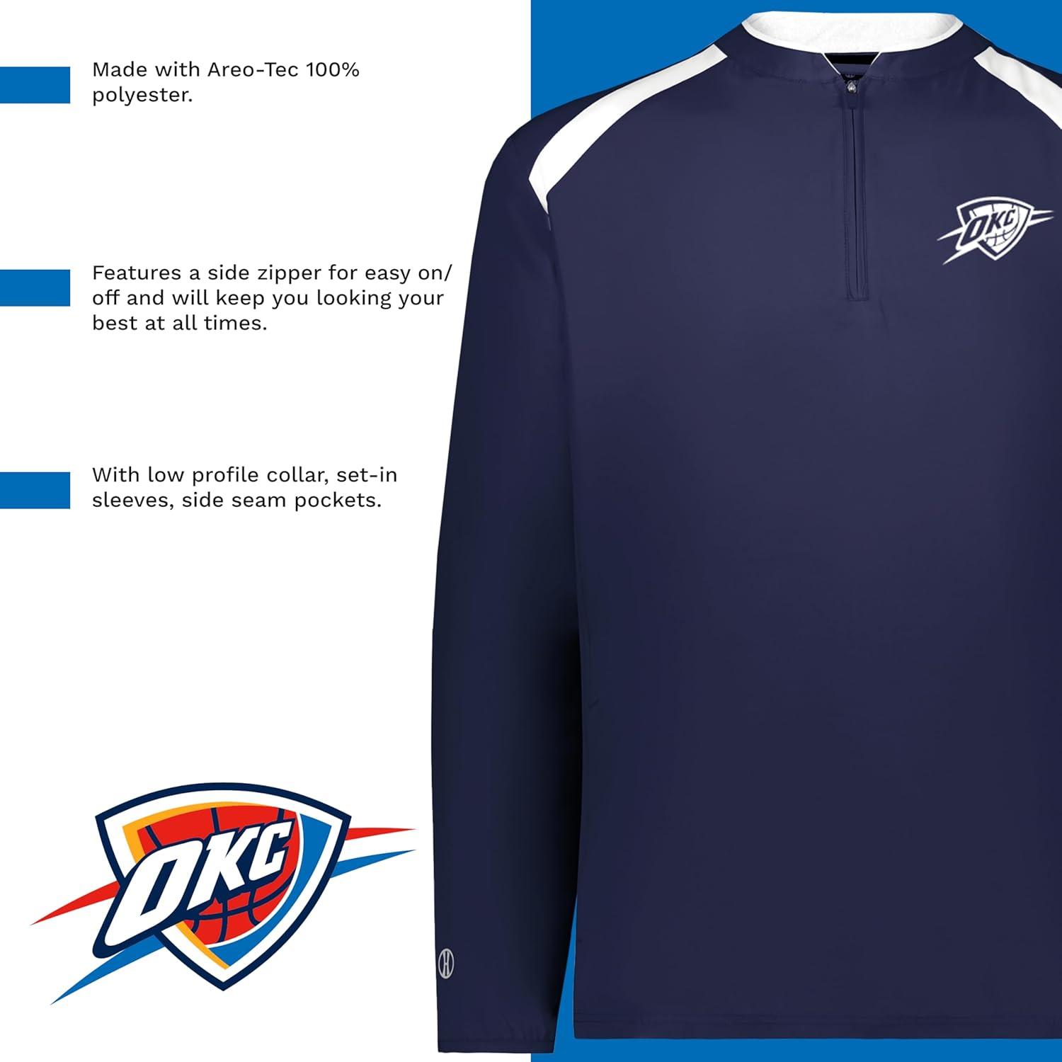 imageHolloway NBA Clubhouse Pullover Basketball Apparel Comfortable Lightweight Jacket for Game DayMulti