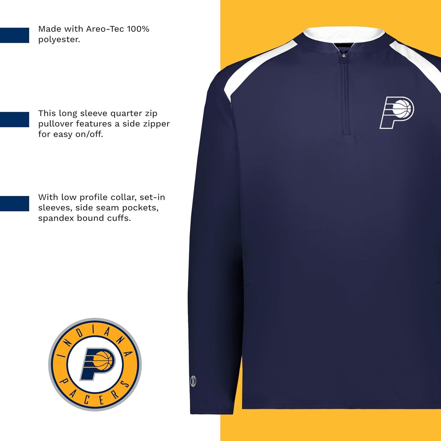 imageHolloway NBA Clubhouse Pullover Basketball Apparel Comfortable Lightweight Jacket for Game DayMulti