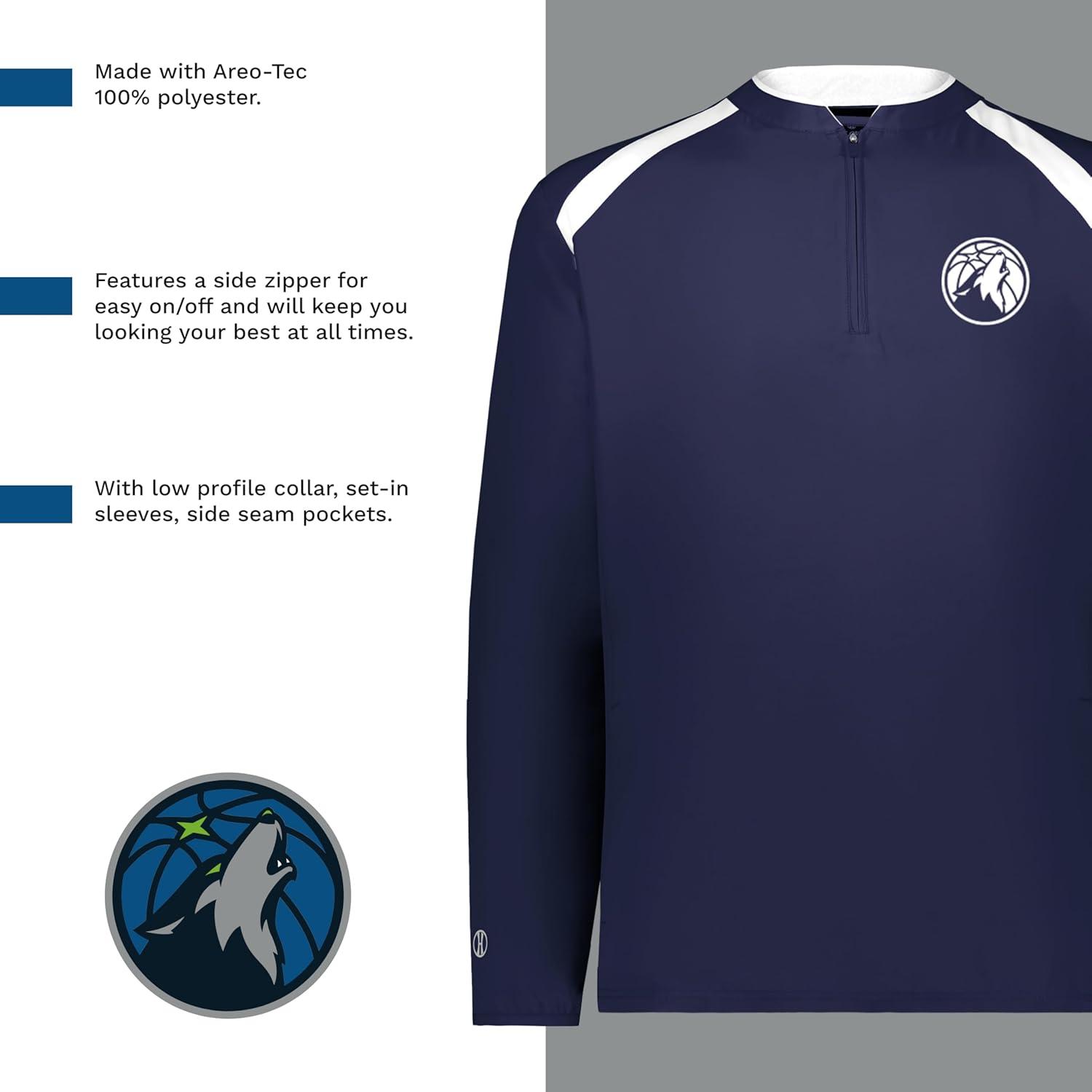 imageHolloway NBA Clubhouse Pullover Basketball Apparel Comfortable Lightweight Jacket for Game DayMulti