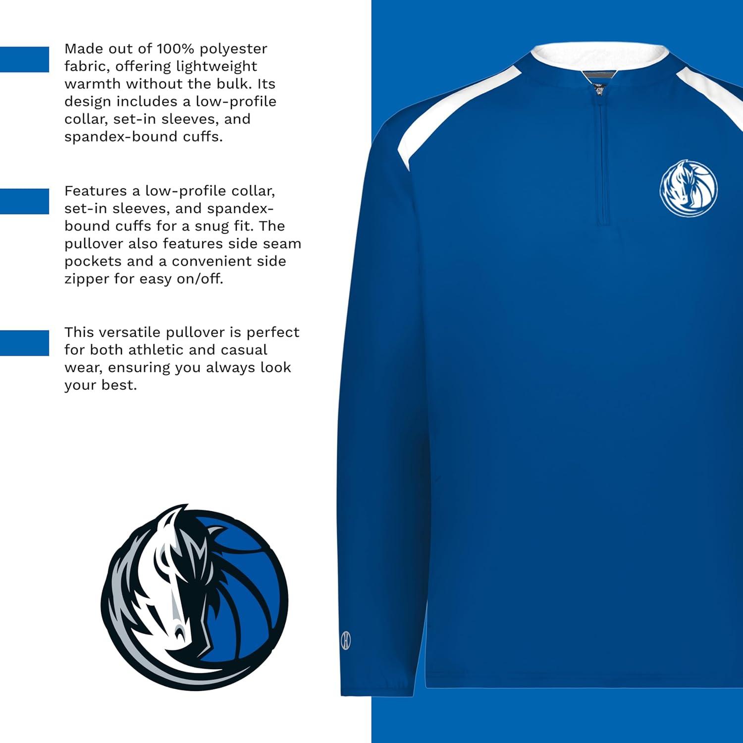 imageHolloway NBA Clubhouse Pullover Basketball Apparel Comfortable Lightweight Jacket for Game DayMulti