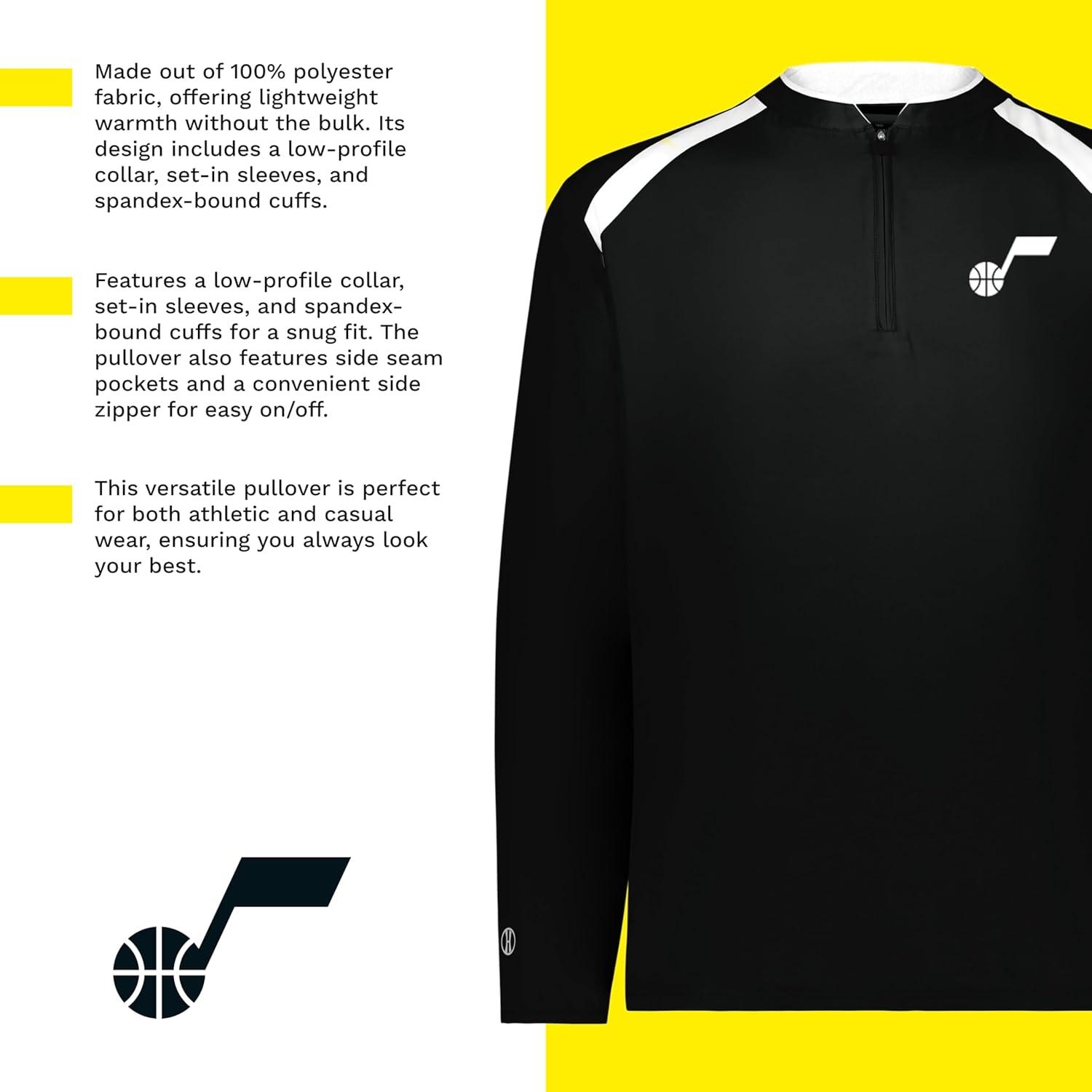 imageHolloway NBA Clubhouse Pullover Basketball Apparel Comfortable Lightweight Jacket for Game DayMulti