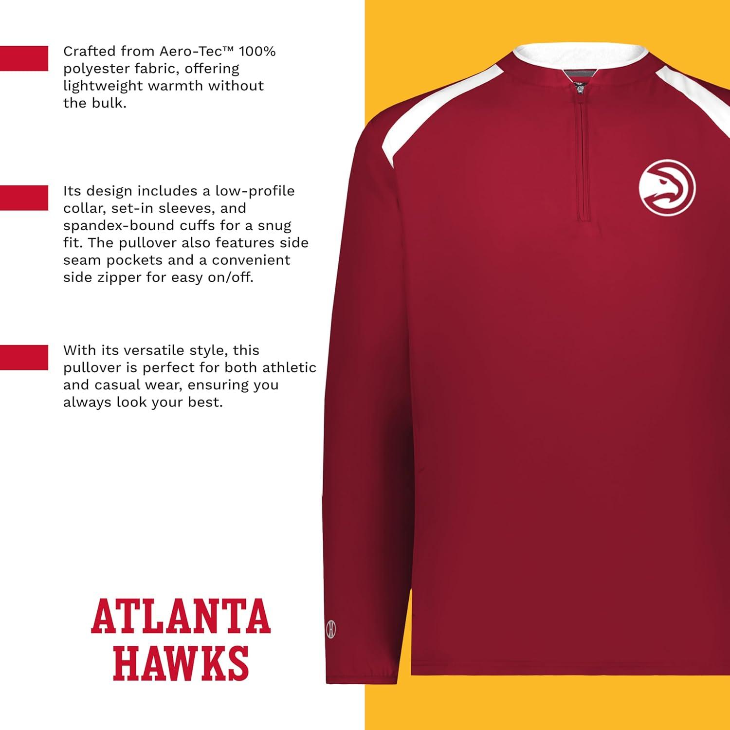 imageHolloway NBA Clubhouse Pullover Basketball Apparel Comfortable Lightweight Jacket for Game DayMulti