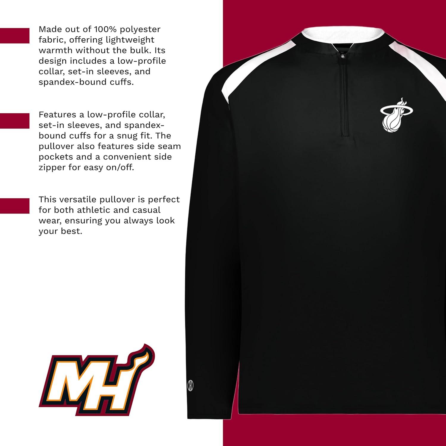 imageHolloway NBA Clubhouse Pullover Basketball Apparel Comfortable Lightweight Jacket for Game DayMulti