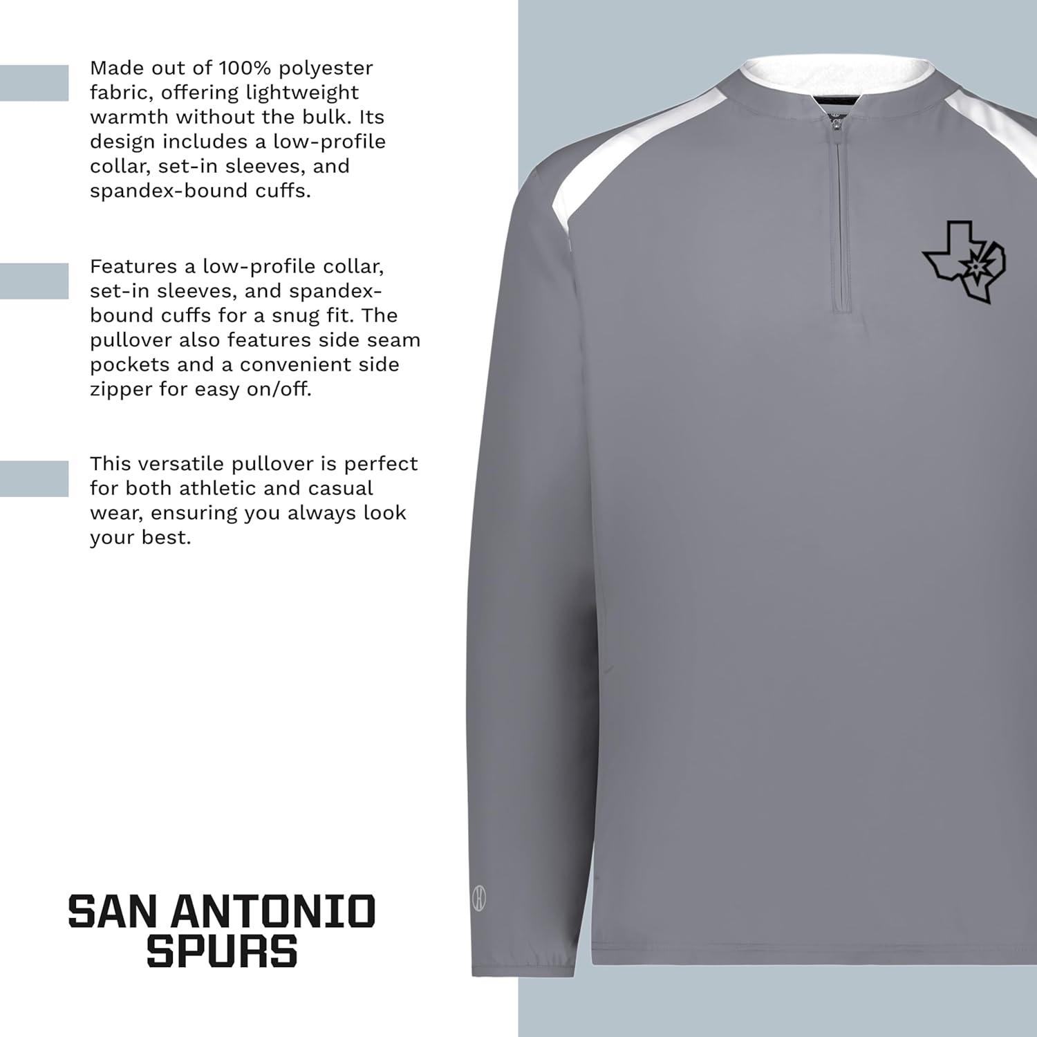 imageHolloway NBA Clubhouse Pullover Basketball Apparel Comfortable Lightweight Jacket for Game DayMulti