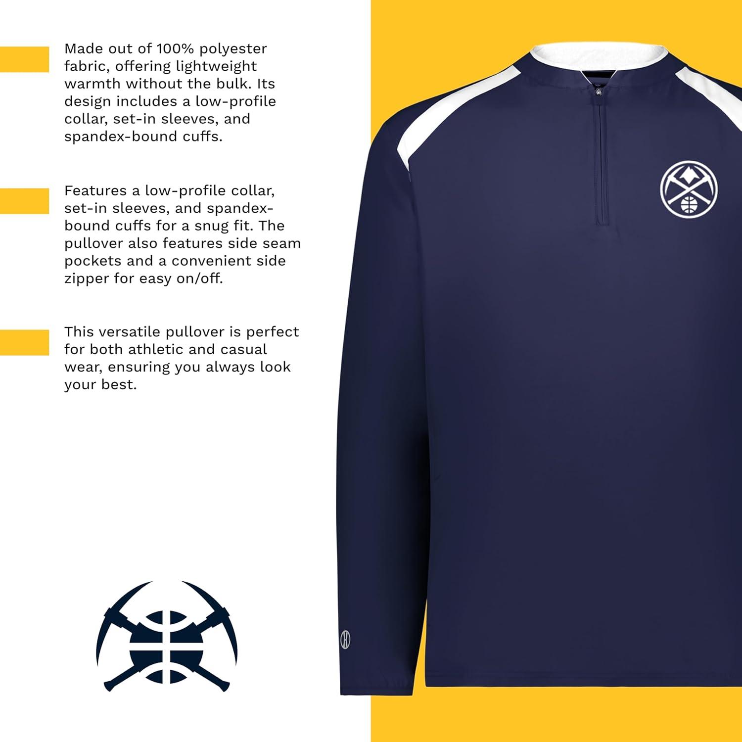 imageHolloway NBA Clubhouse Pullover Basketball Apparel Comfortable Lightweight Jacket for Game DayMulti