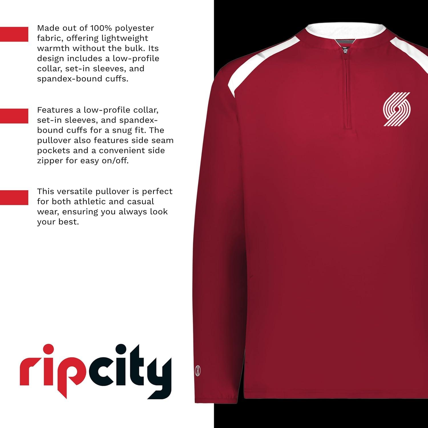 imageHolloway NBA Clubhouse Pullover Basketball Apparel Comfortable Lightweight Jacket for Game DayMulti