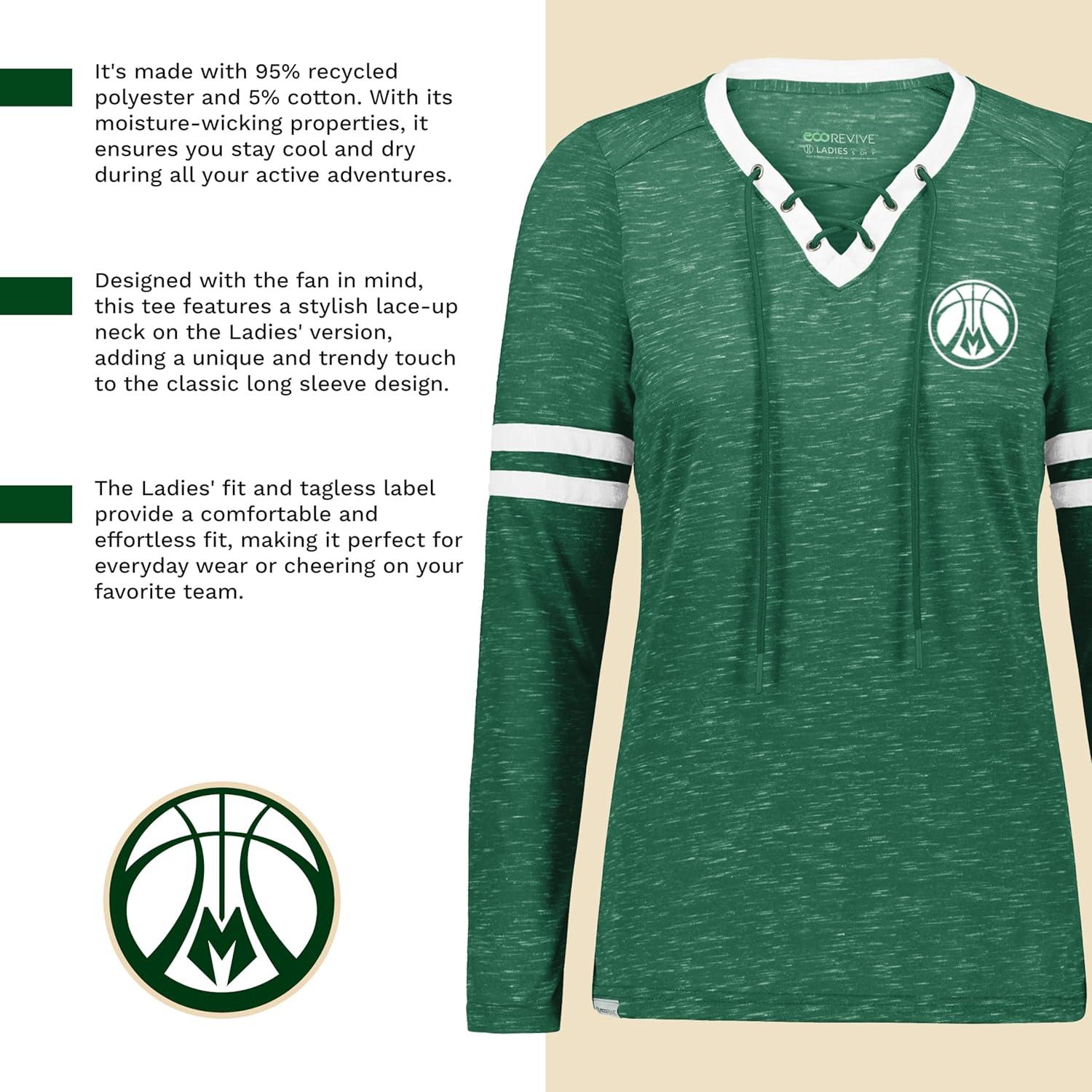 imageHolloway NBA Womens Monterey Long Sleeve Tee Athletic Shirt Ideal for Sports ampamp Casual WearMulti