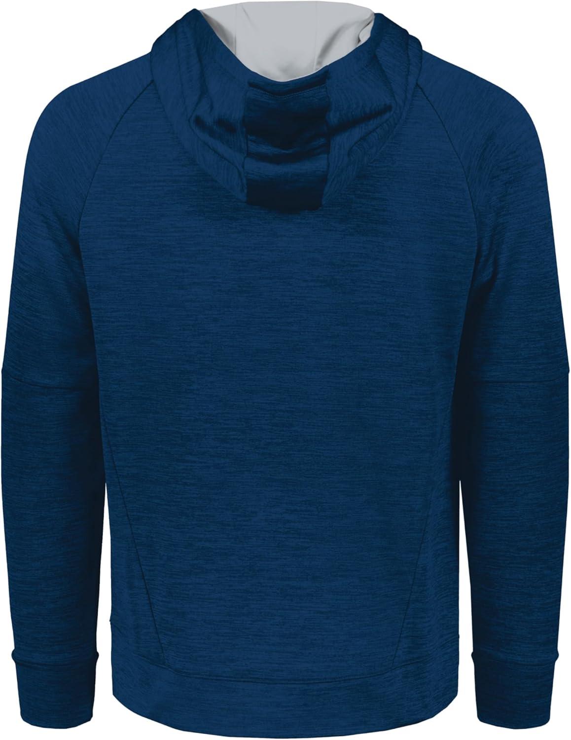 imageHolloway Pro Performance Fleece HoodieMens Sweatshirt Jacket for Ultimate Comfort and Athletic StyleNavy HeatherSilver